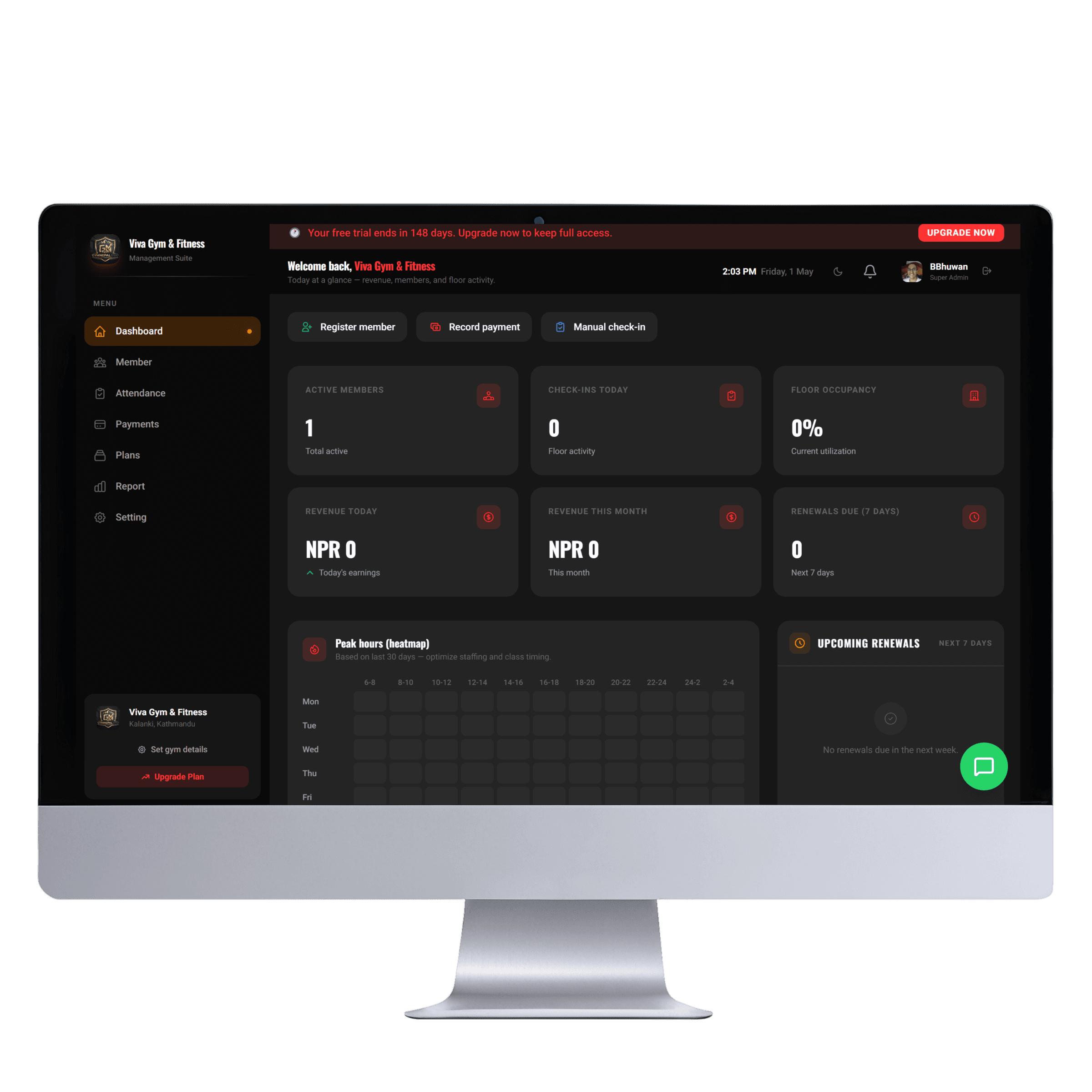 GymNepal Pro Dashboard
